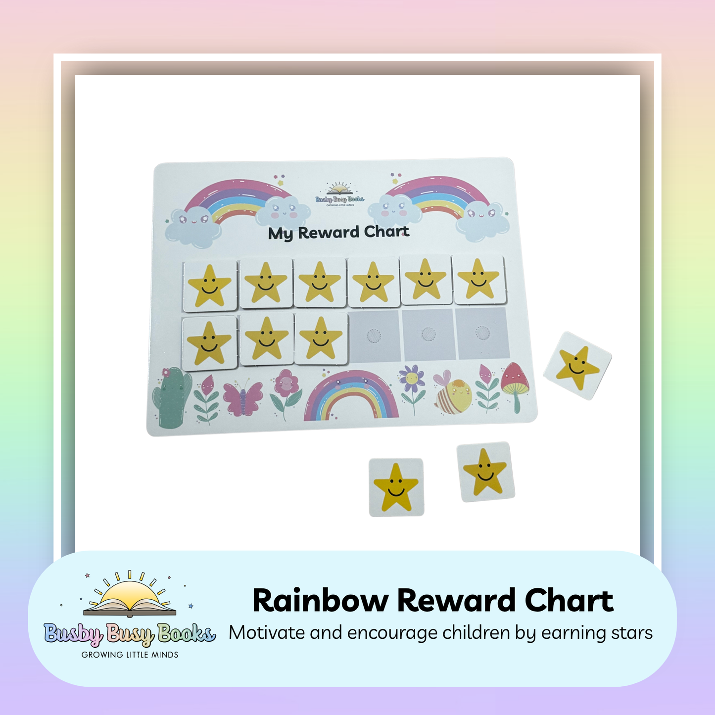 Reward Chart - Rainbow Theme
