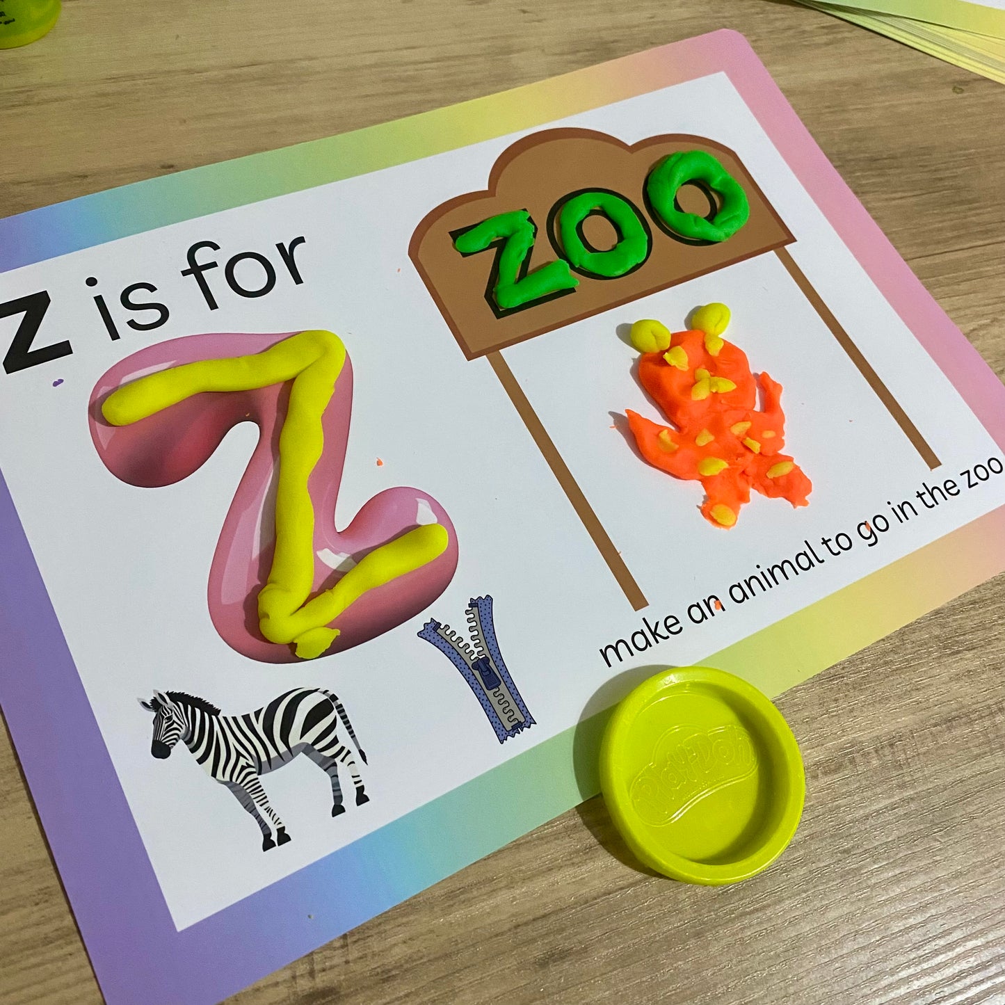 Alphabet Playdough Mats
