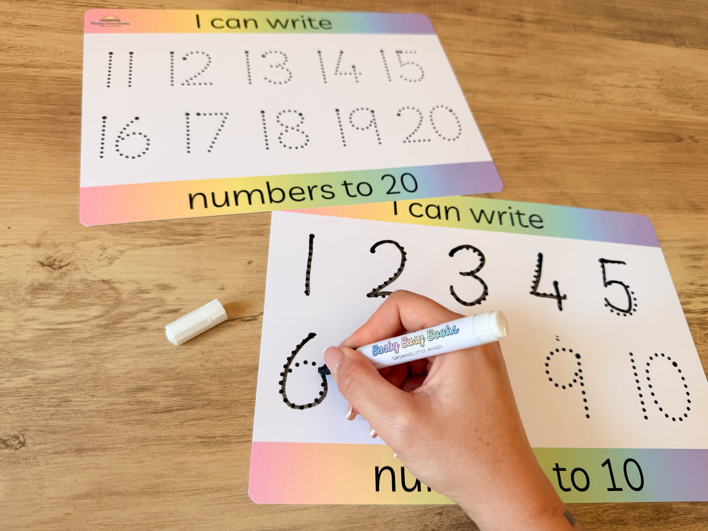 Number formation tracing mat for early maths