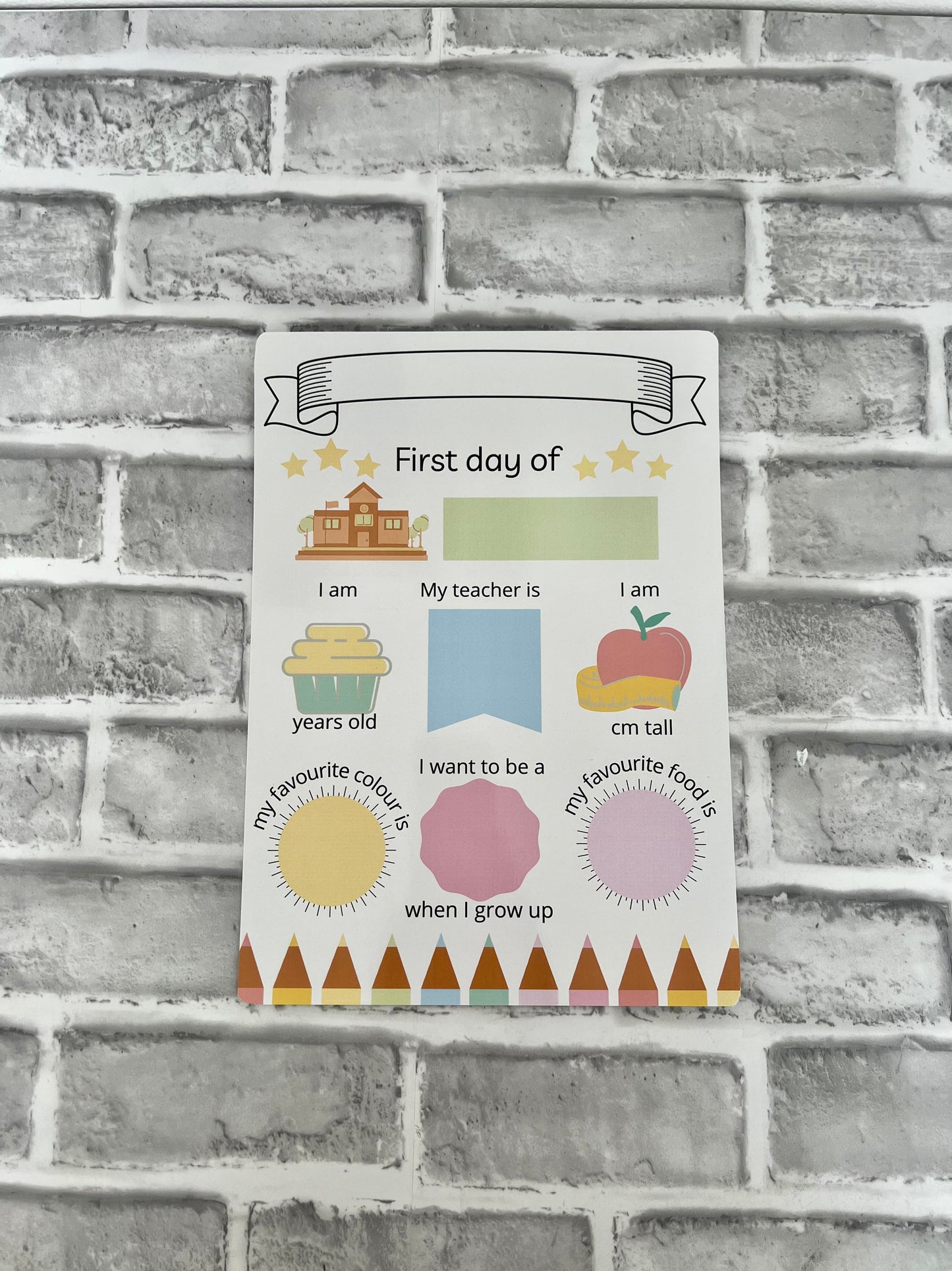 First Day of School Sign