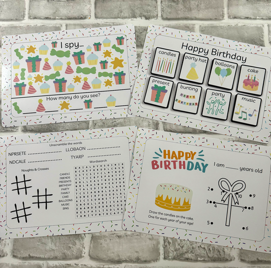Birthday Activity Pack