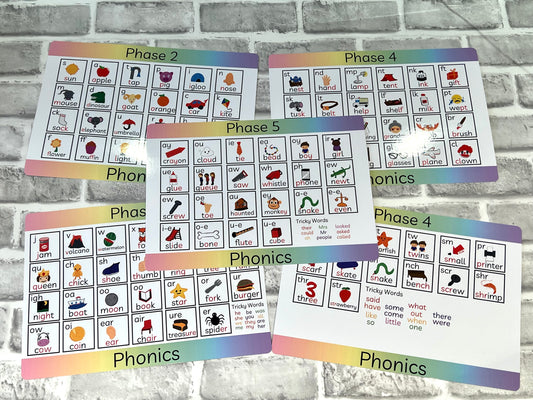 Phonics Mats - Phase 2, 3, 4 & 5
