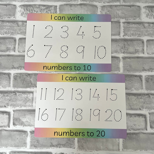 I Can Write Numbers Mats