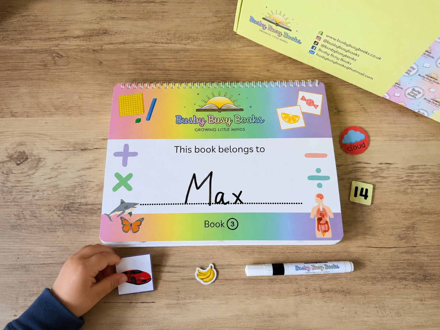 KS1 busy book for ages 6-8 with reusable velcro activities
