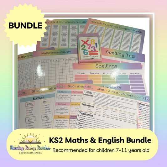 KS2 Bundle - years 3, 4, 5 and 6 - Age 7-11 - English and Maths