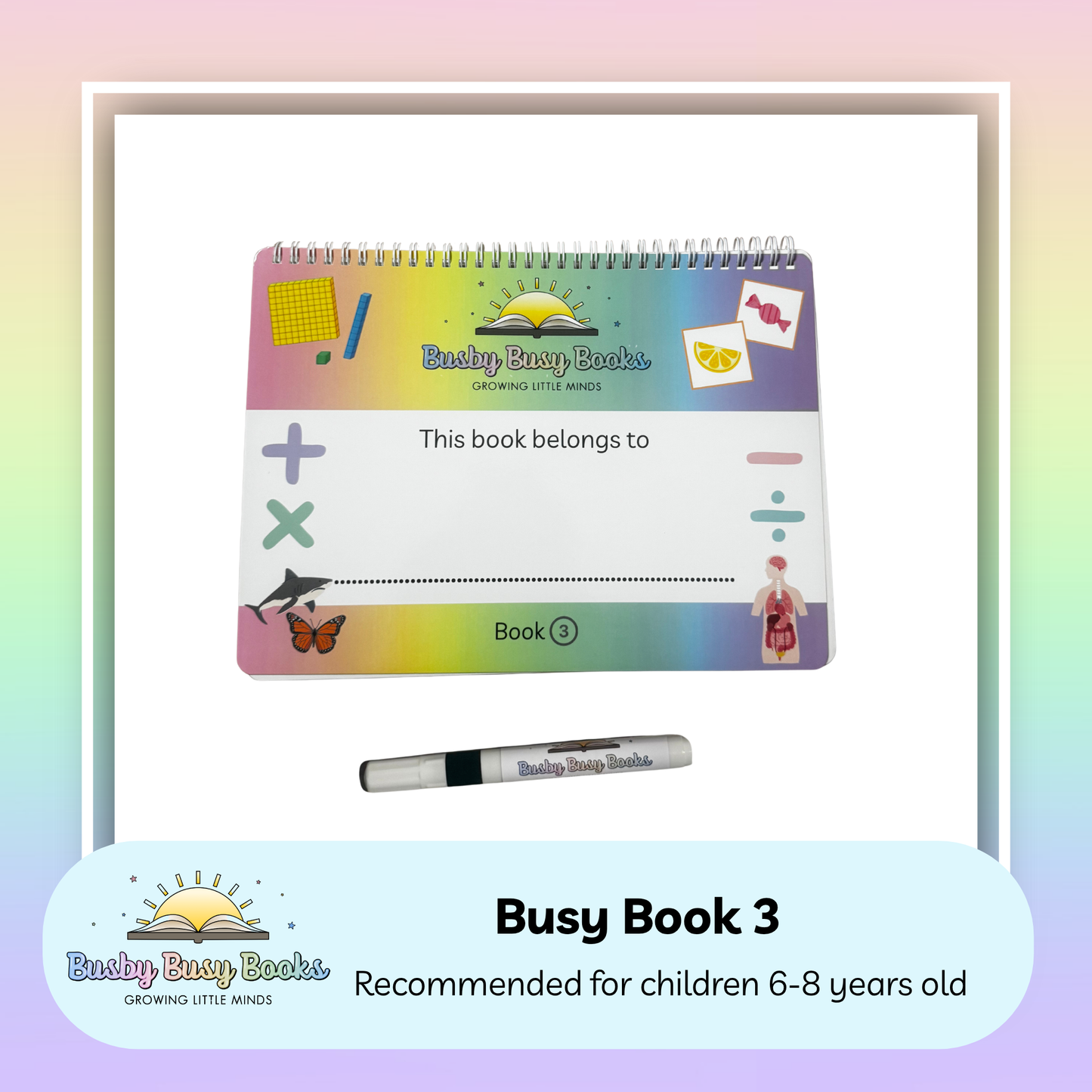 Book 3 - Age 6-8 Years - KS1 Busy Book