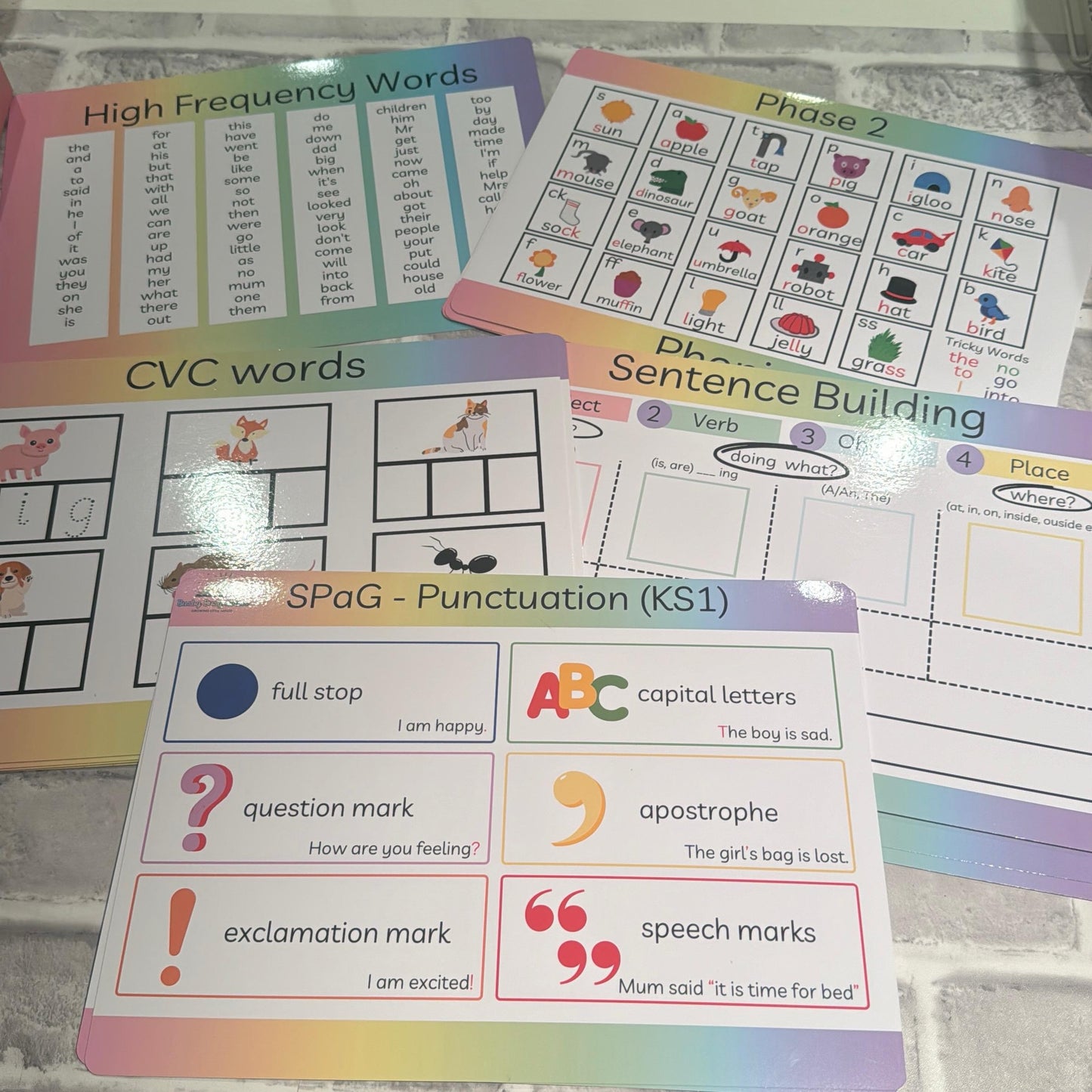 KS1 - English writing phonics bundle - Year 1 - 5-6 years