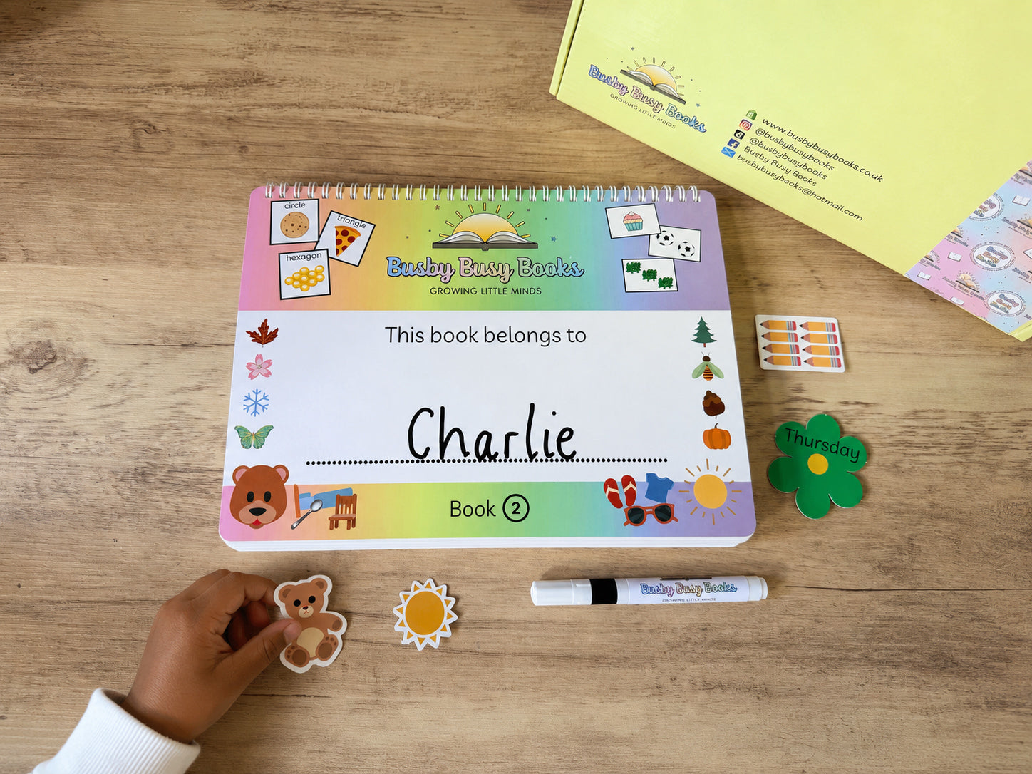 Early years busy book with reusable velcro activity pages for ages 4-6