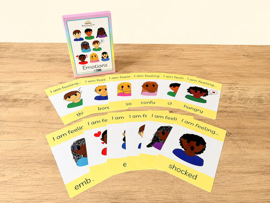 Emotions flashcards for helping children share their feelings