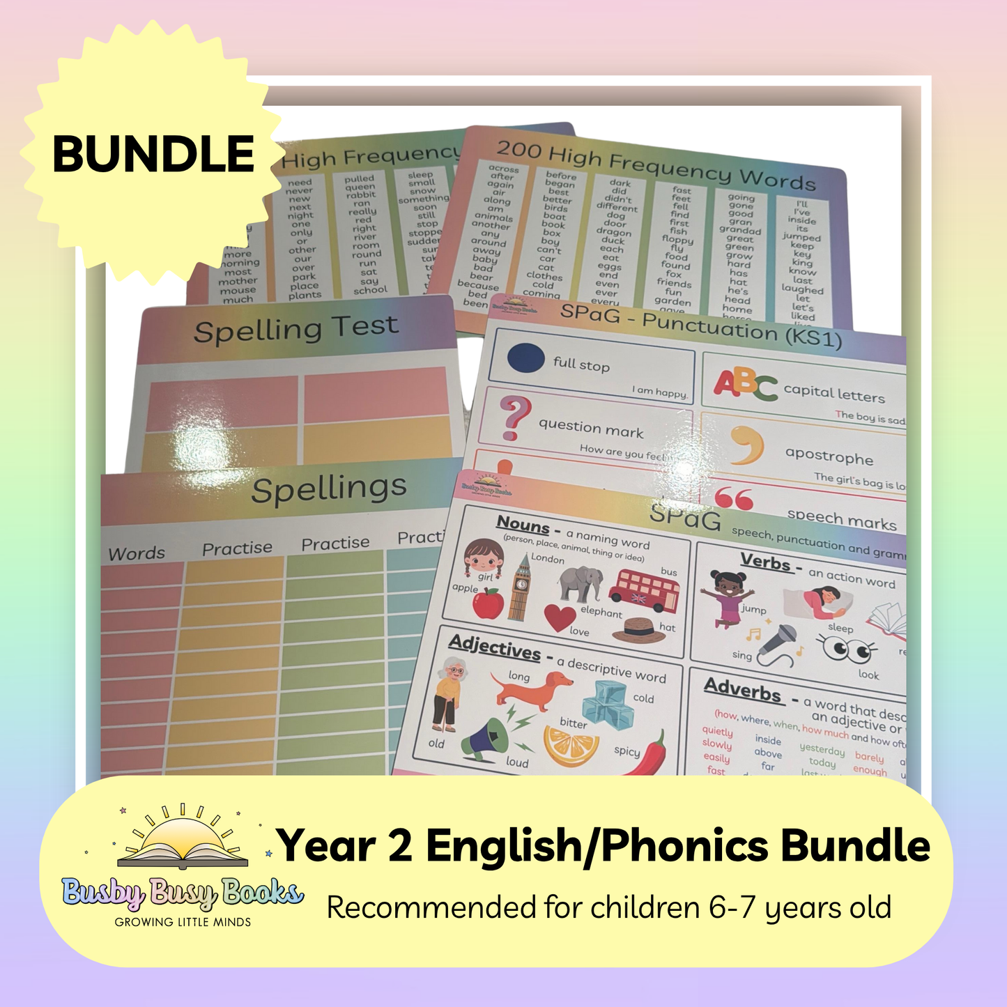 KS1 Bundle - Year 2 - Age 6-7 years - English