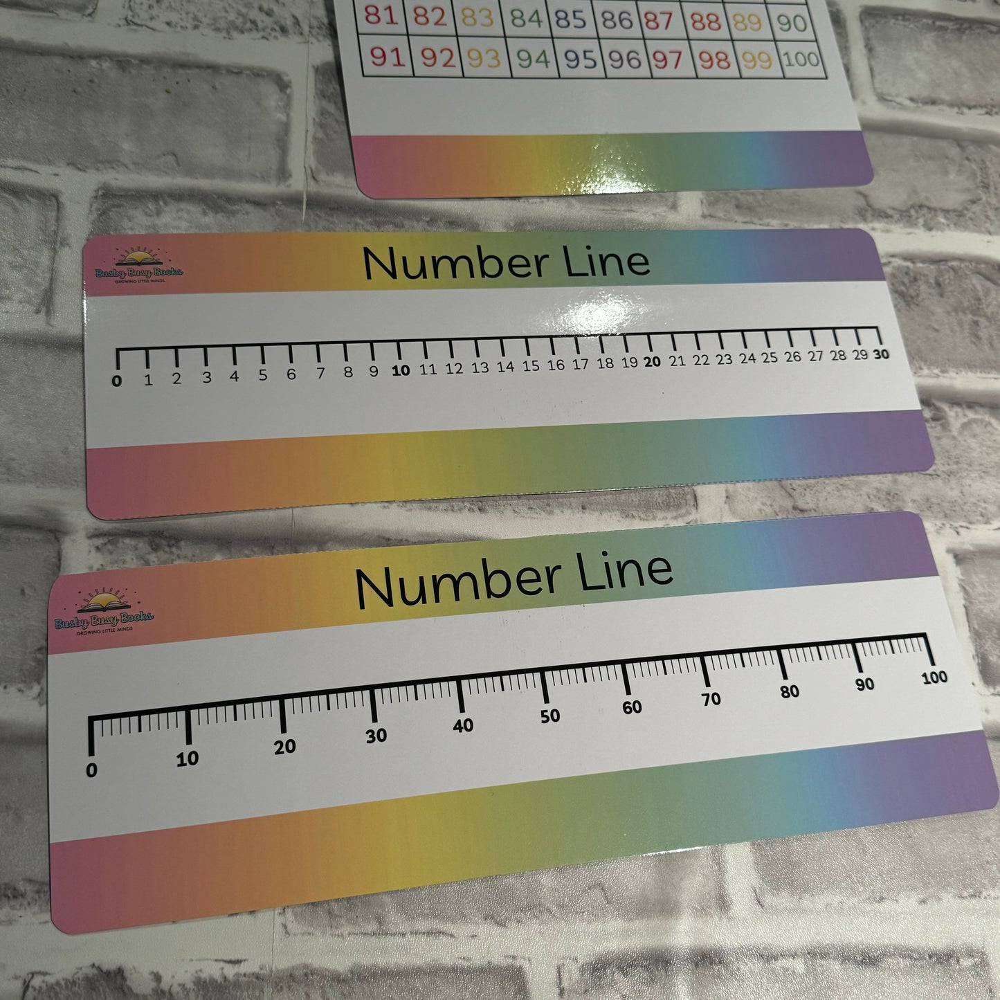 100 square / Number Lines