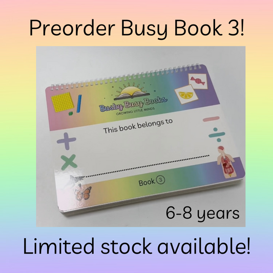 Age 6-8 Years Busy Book