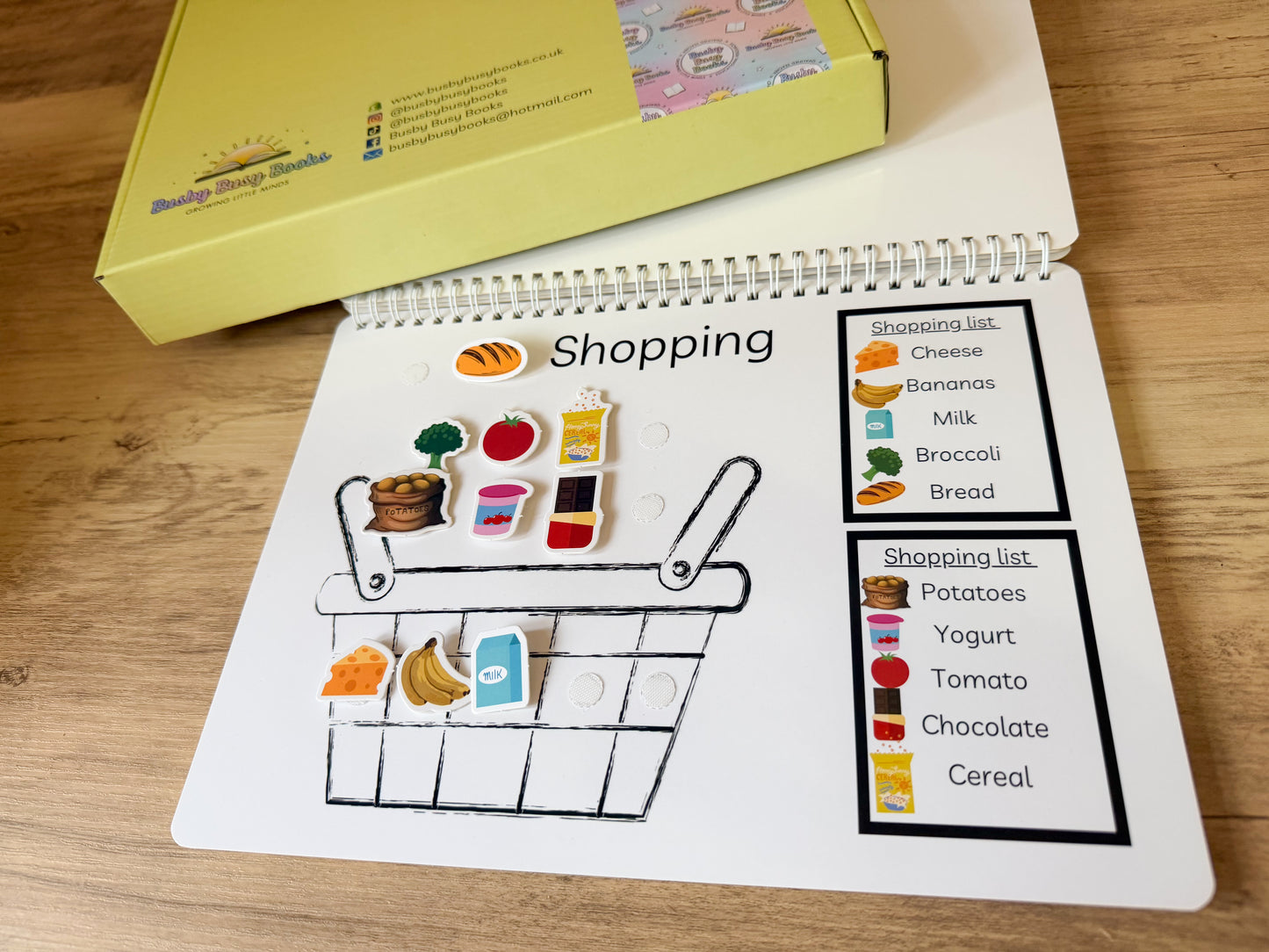 Book 1 - Age 2-4 Years - Toddler Busy Book