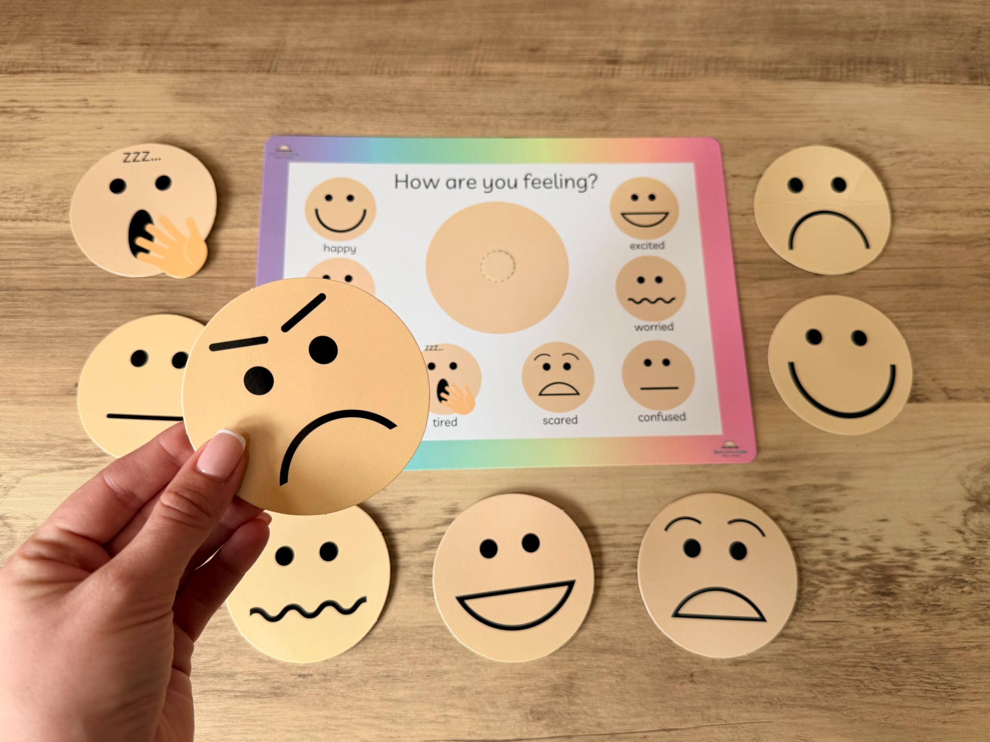 SEN communication bundle of flashcards and now and next stand