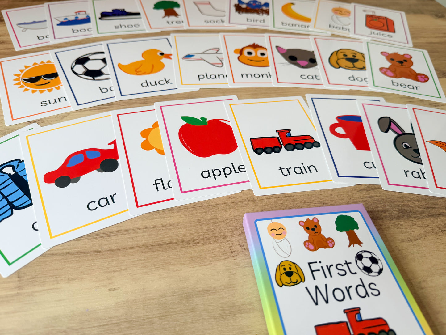Speech and language bundle with busy book, flashcards and pen