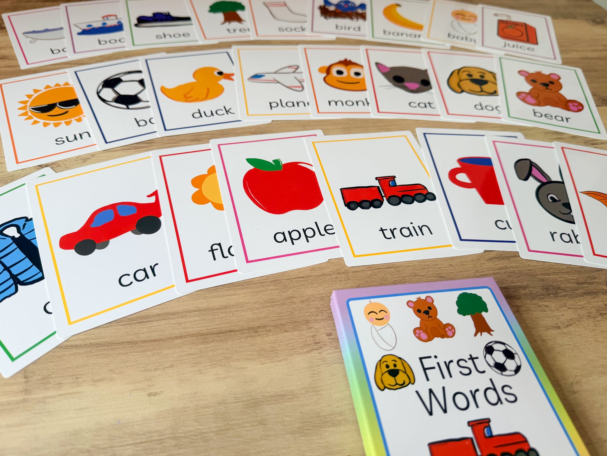 Speech and language bundle with busy book, flashcards and pen