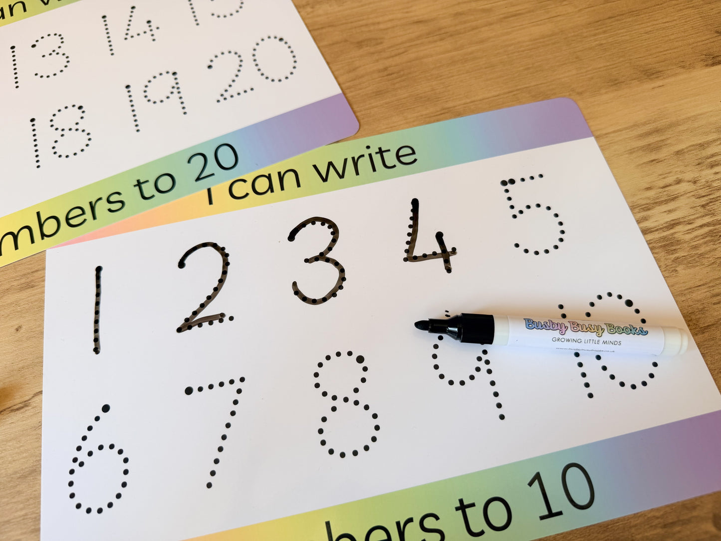 Number formation tracing mat for early maths