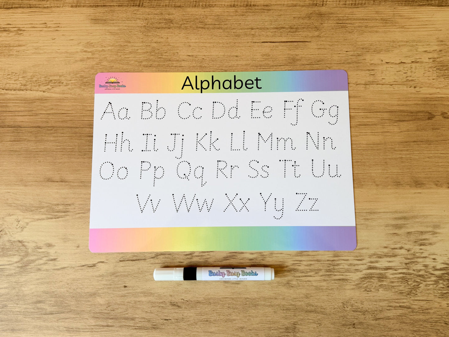 Alphabet tracing mat for letter formation