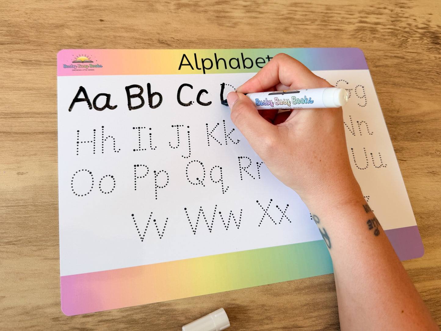 Alphabet tracing mat for letter formation
