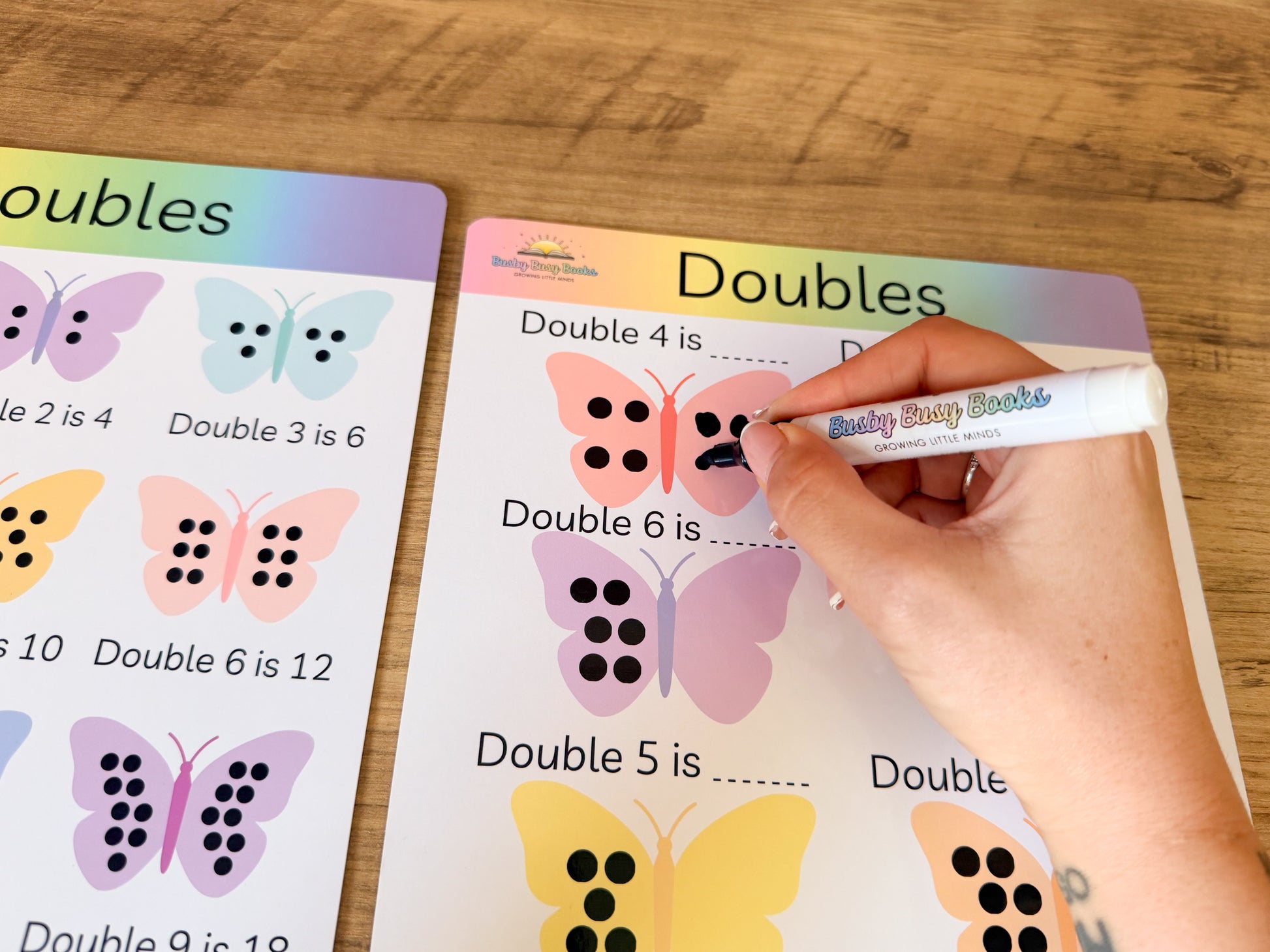 Doubles and halves mat for KS1 maths