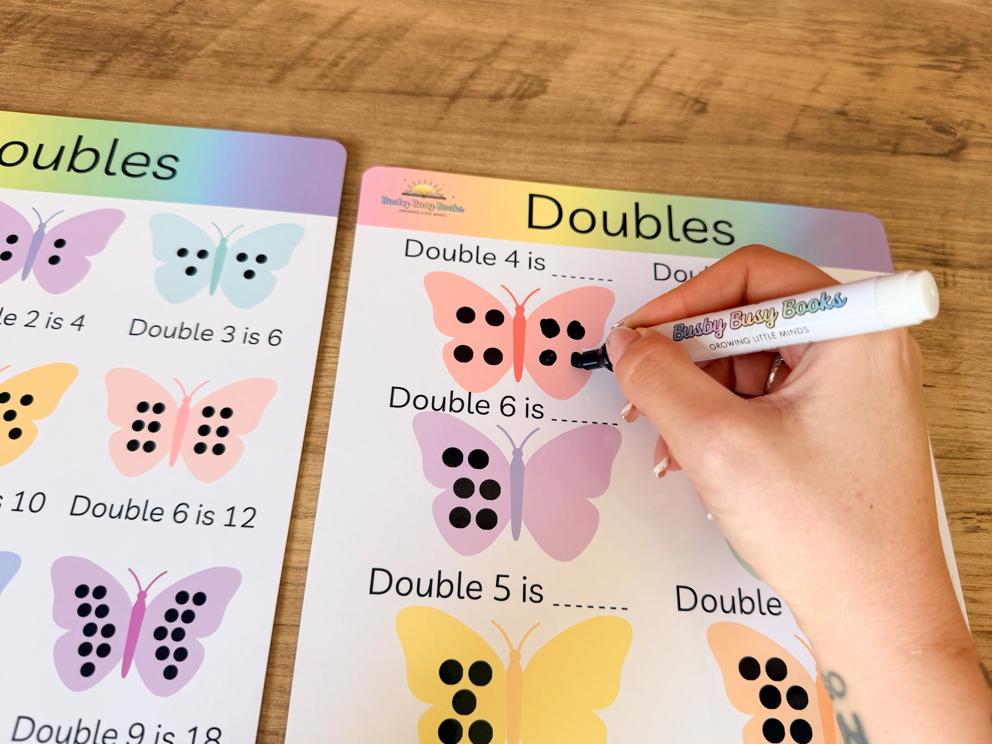 Doubles and halves mat for KS1 maths