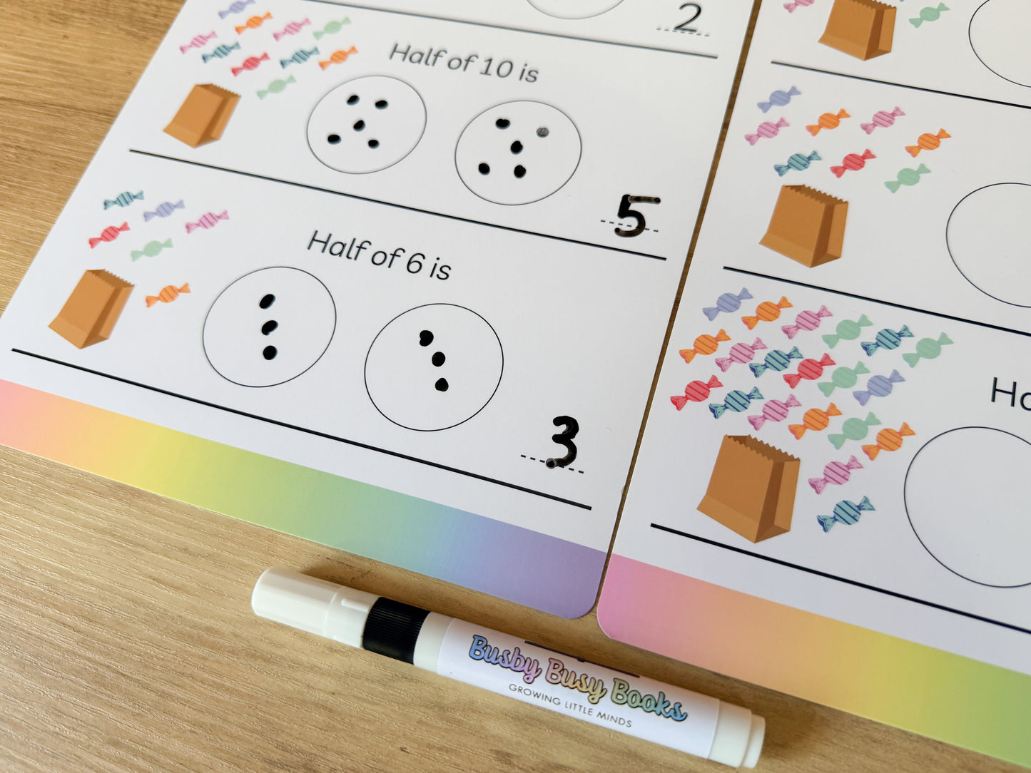Doubles and halves mat for KS1 maths