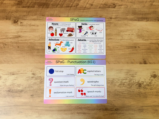 SPAG mat for KS1 grammar and punctuation