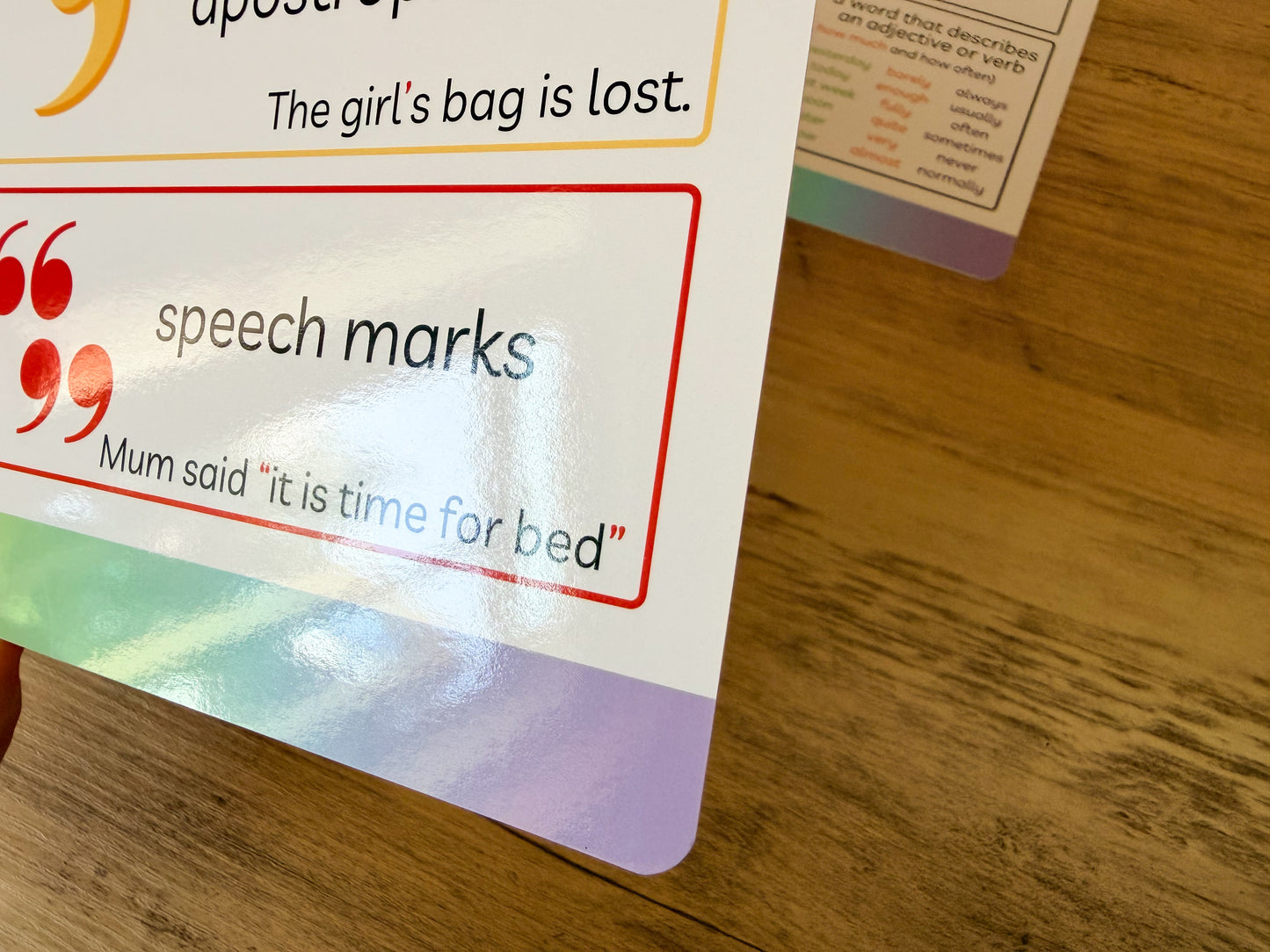 SPAG mat for KS1 grammar and punctuation