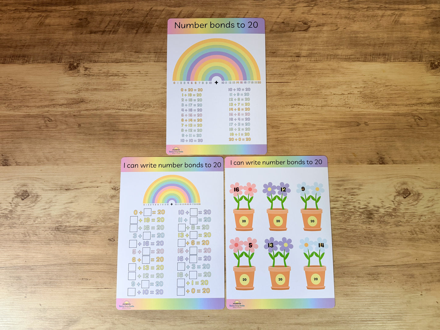 Number bonds to 20 mat for KS1 maths