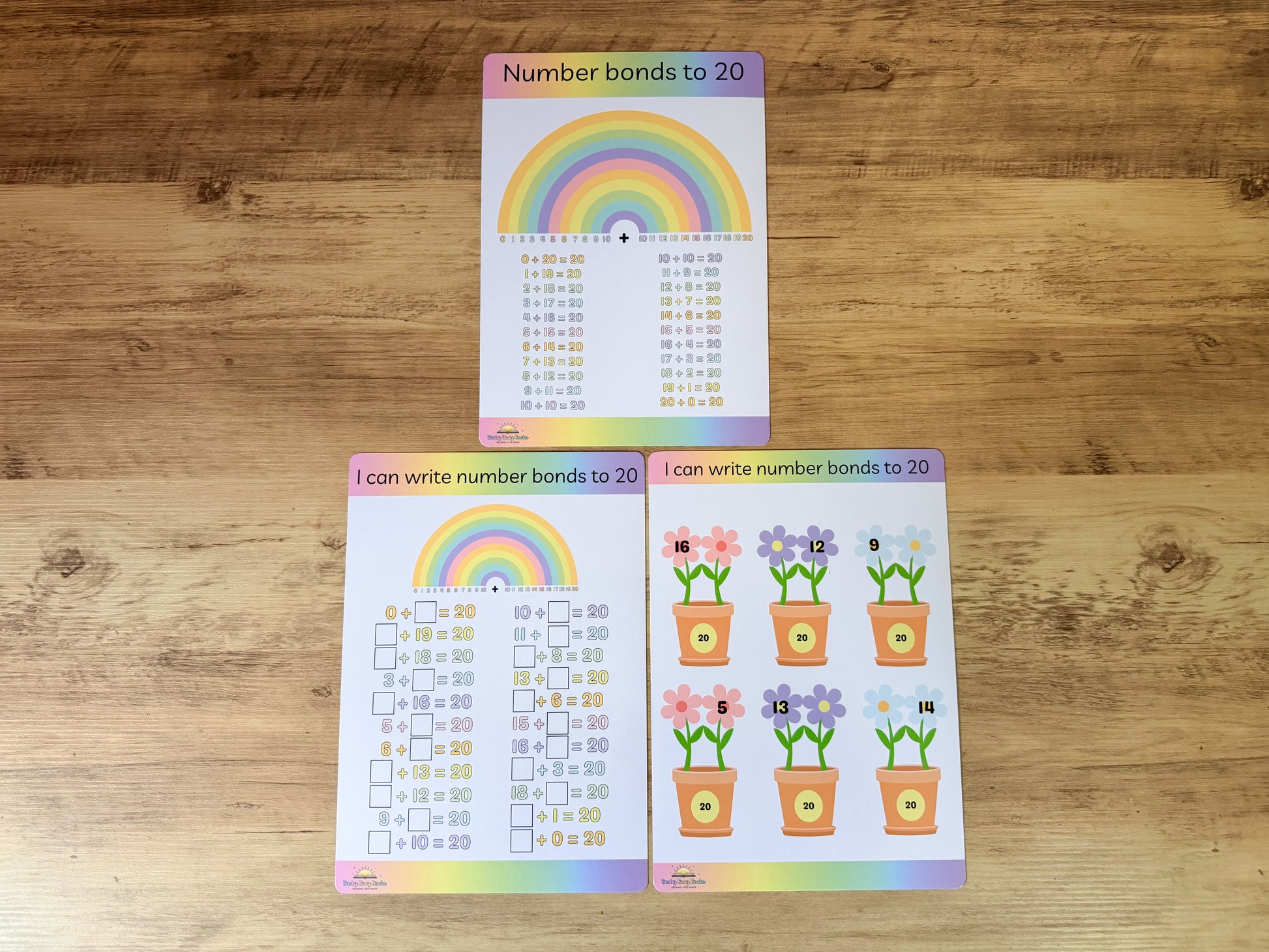 Number bonds to 20 mat for KS1 maths
