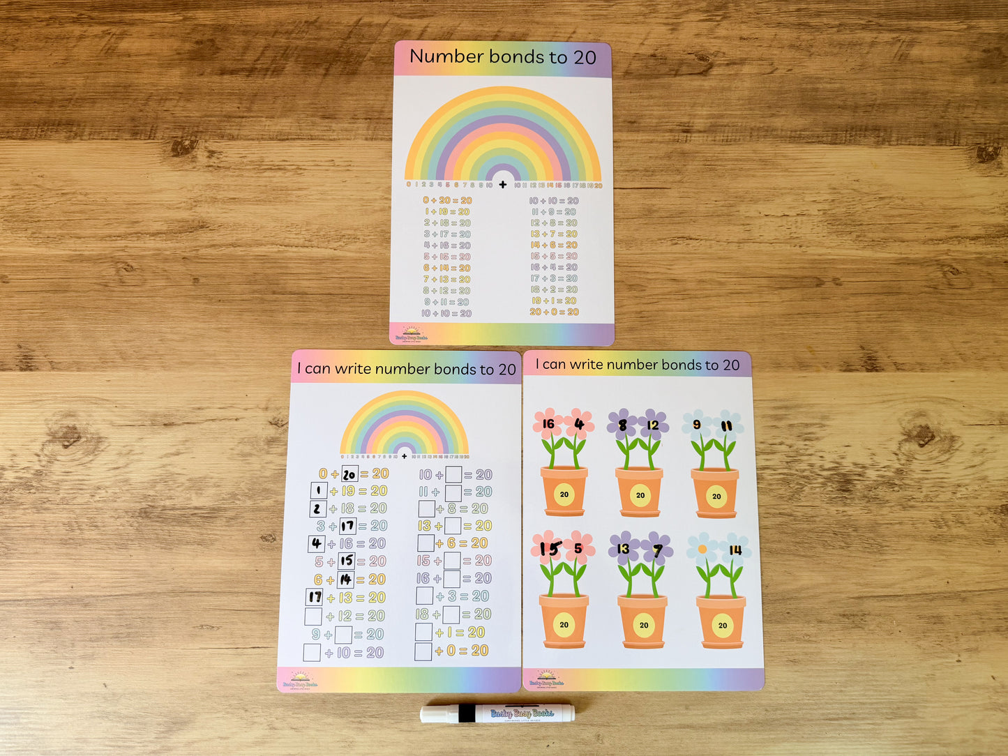 Number bonds to 20 mat for KS1 maths
