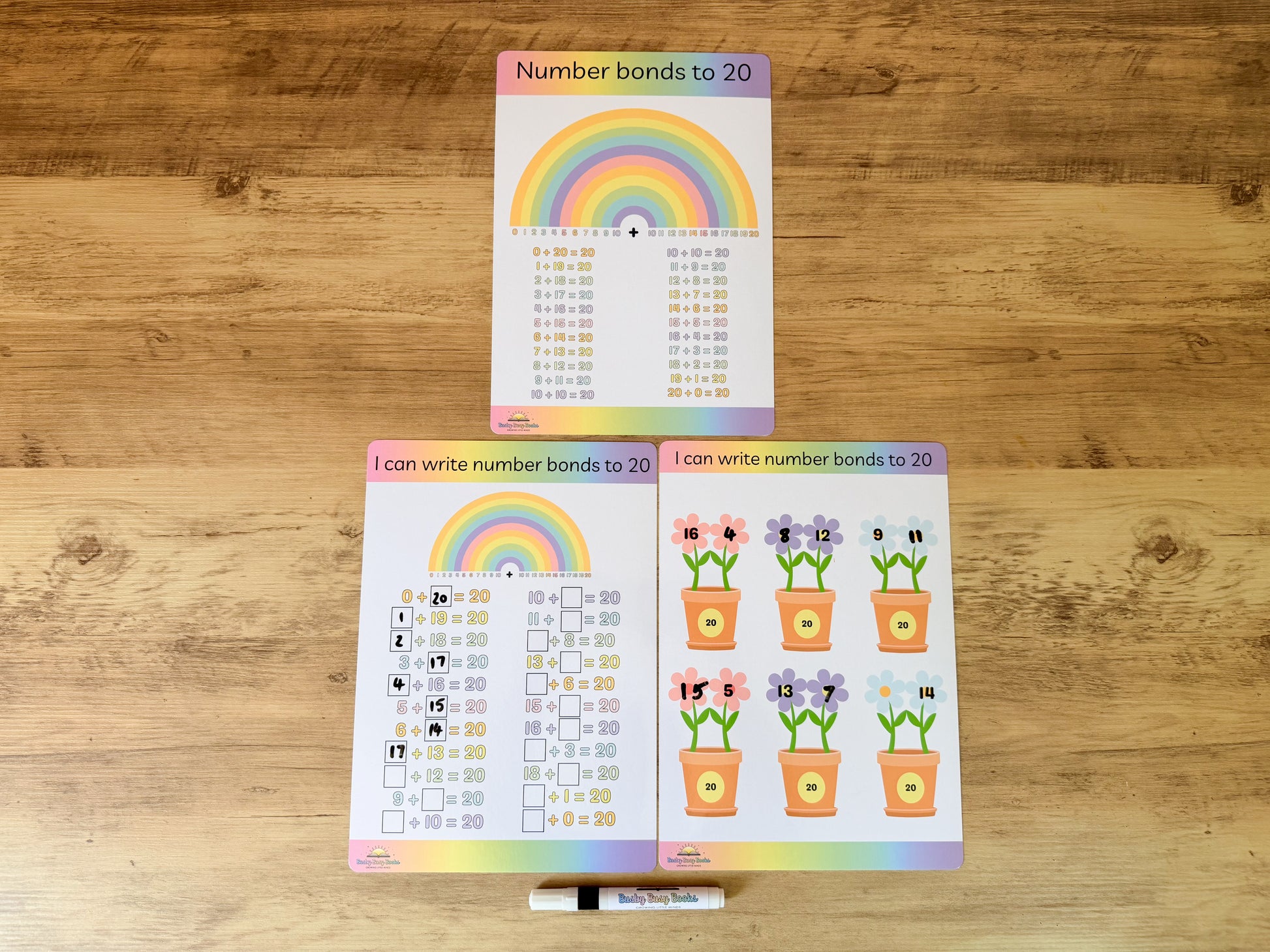 Number bonds to 20 mat for KS1 maths