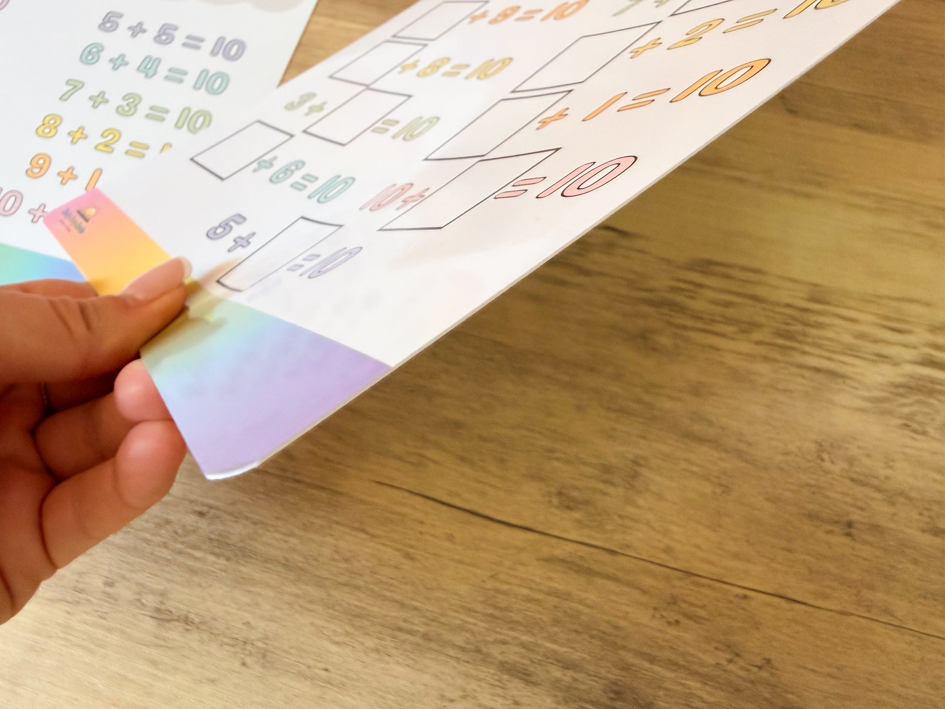 Number bonds to 10 learning mat for KS1 maths