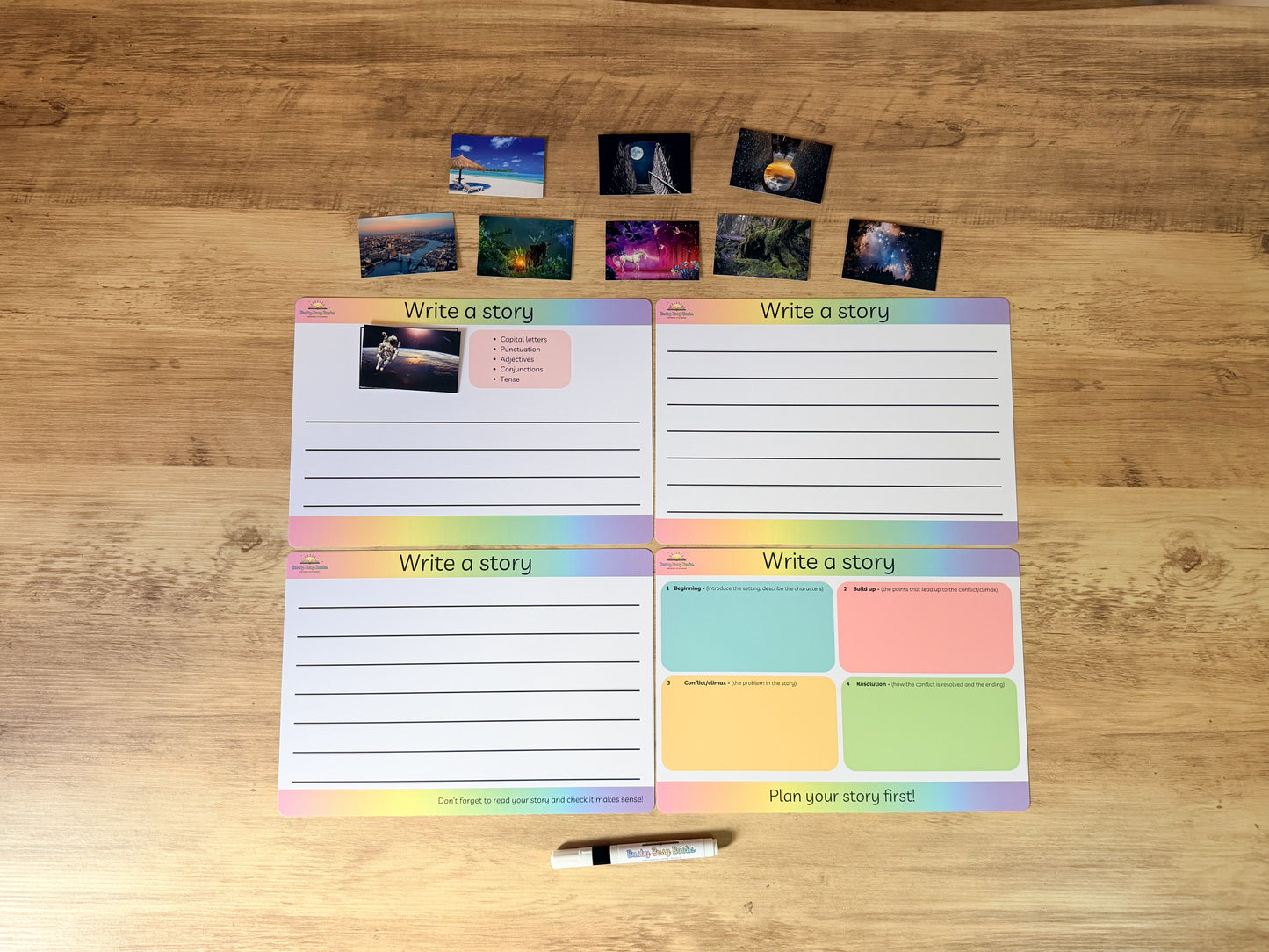 Story writing mat for KS1 and KS2 creative writing