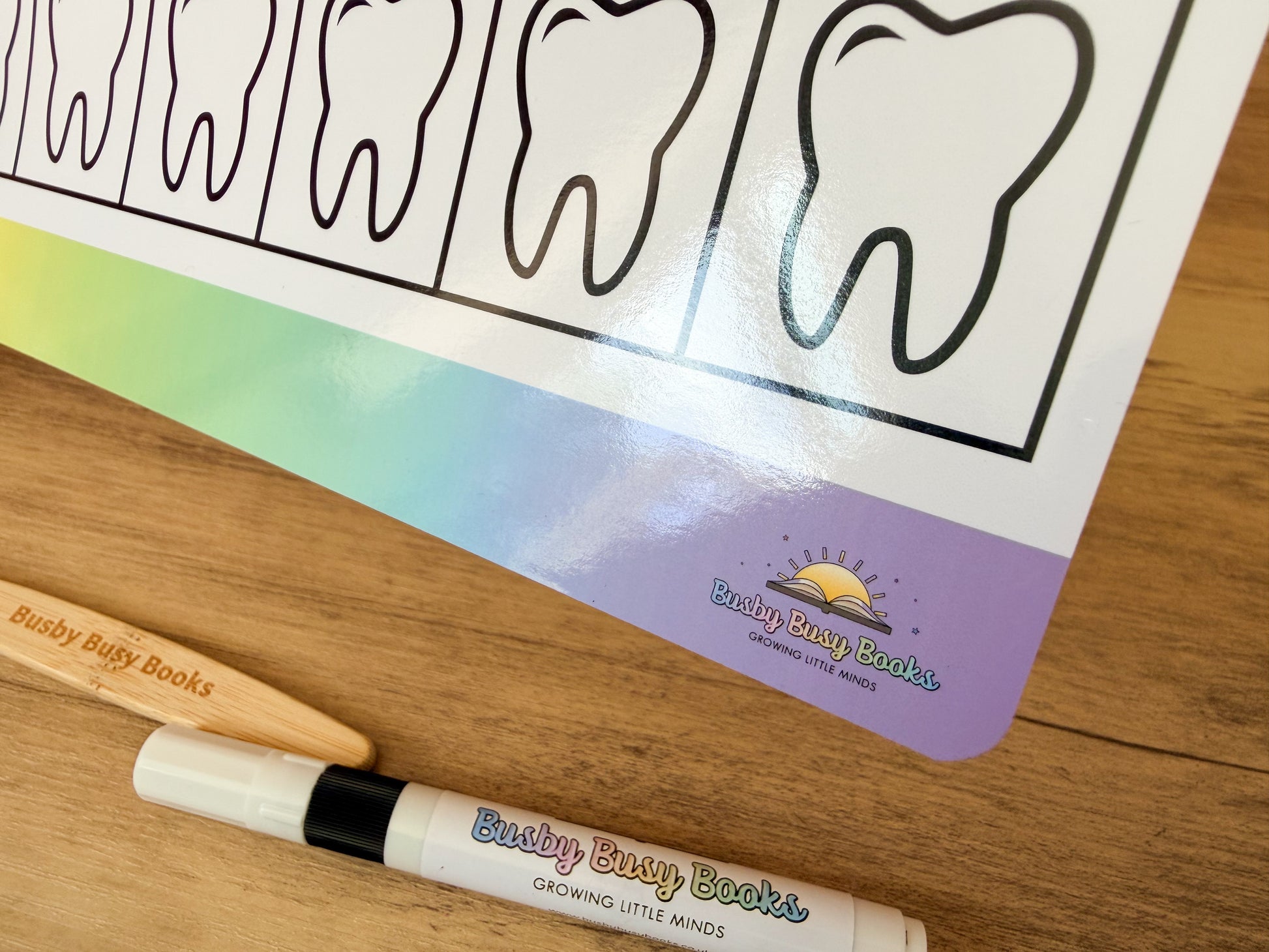 Teeth brushing reward chart and activity for children