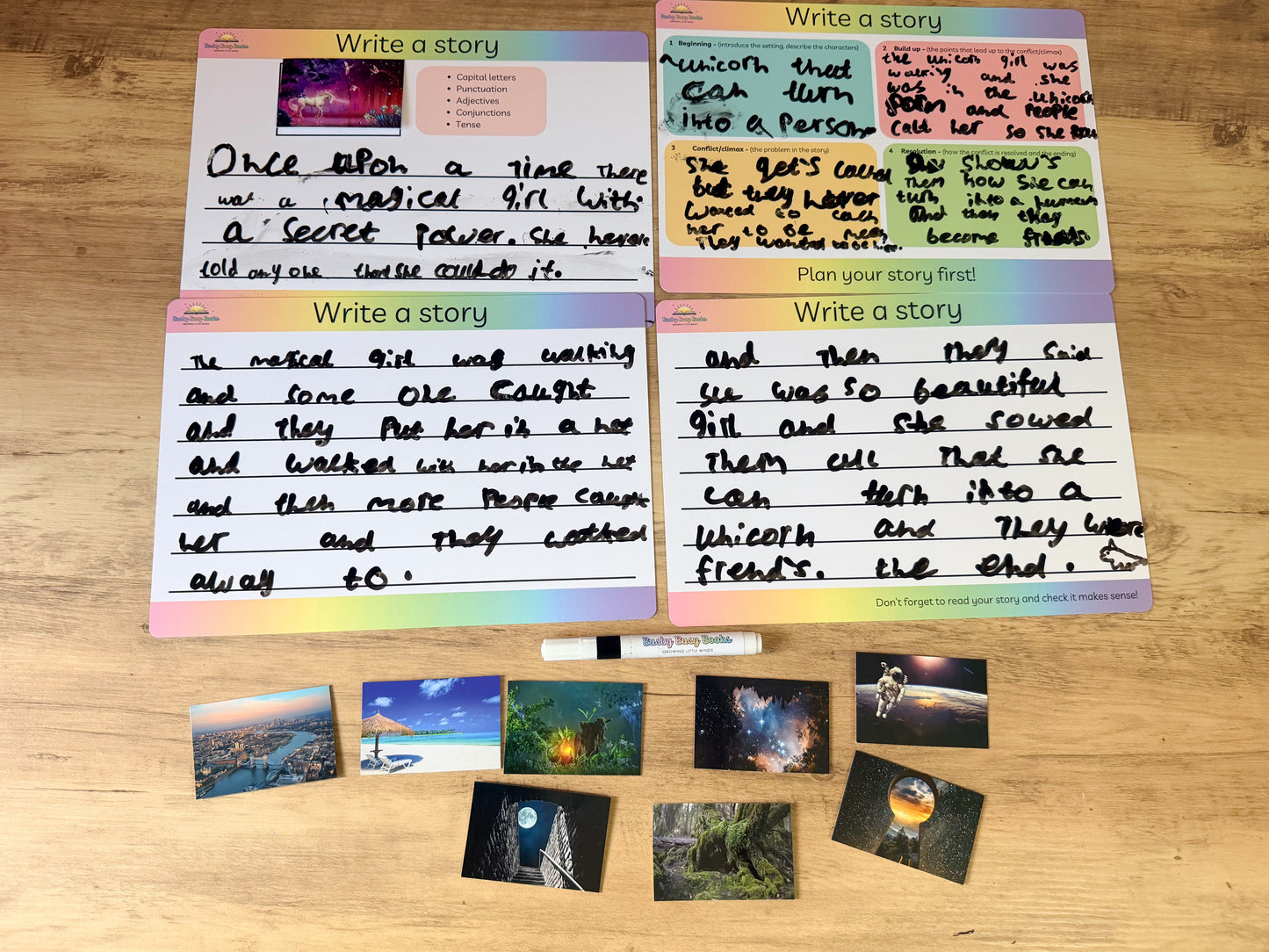 Story writing mat for KS1 and KS2 creative writing