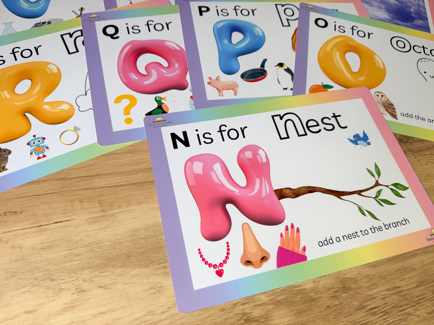 Alphabet playdough mat for letter formation