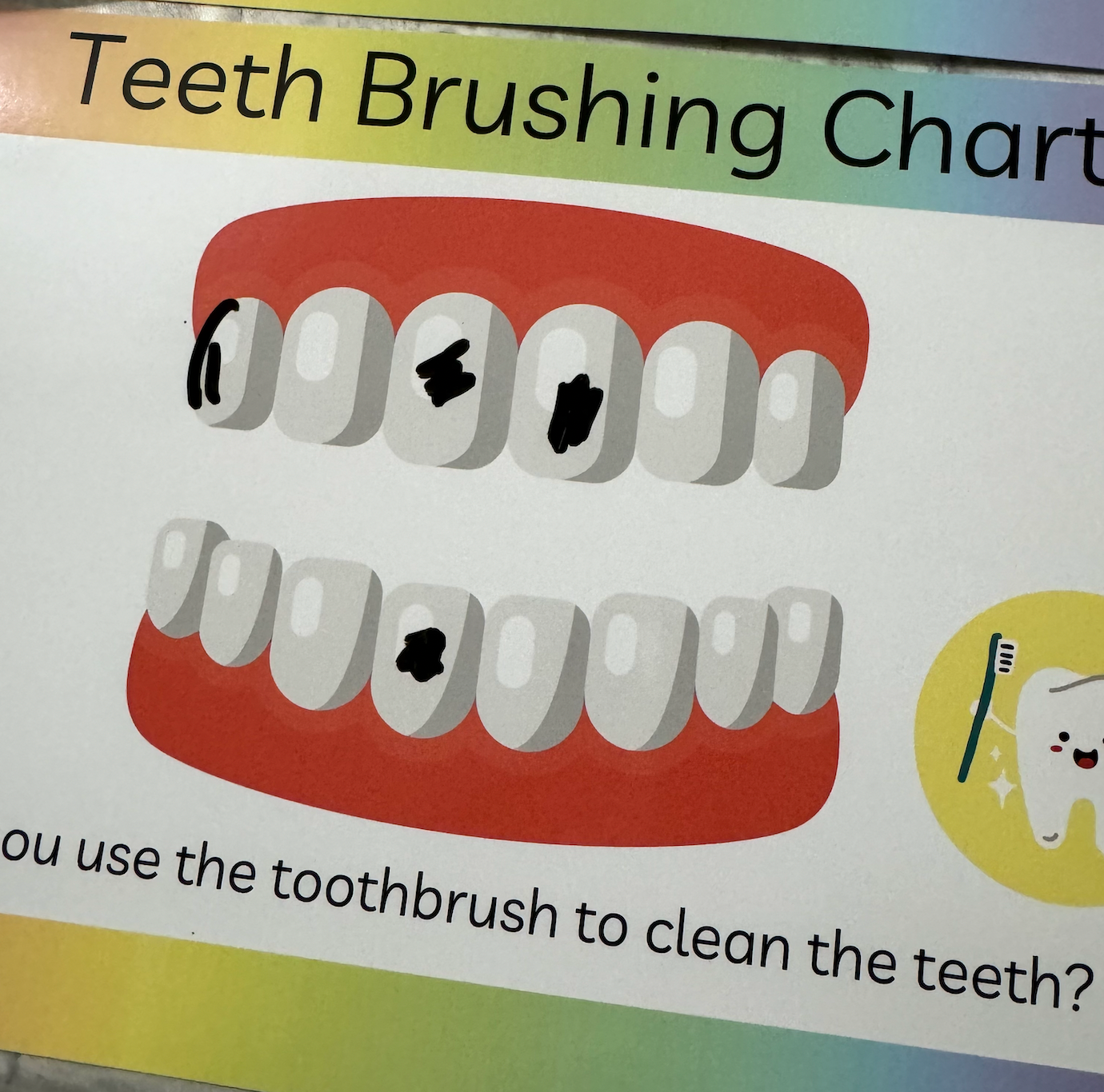 Teeth Brushing Reward Chart & Activity