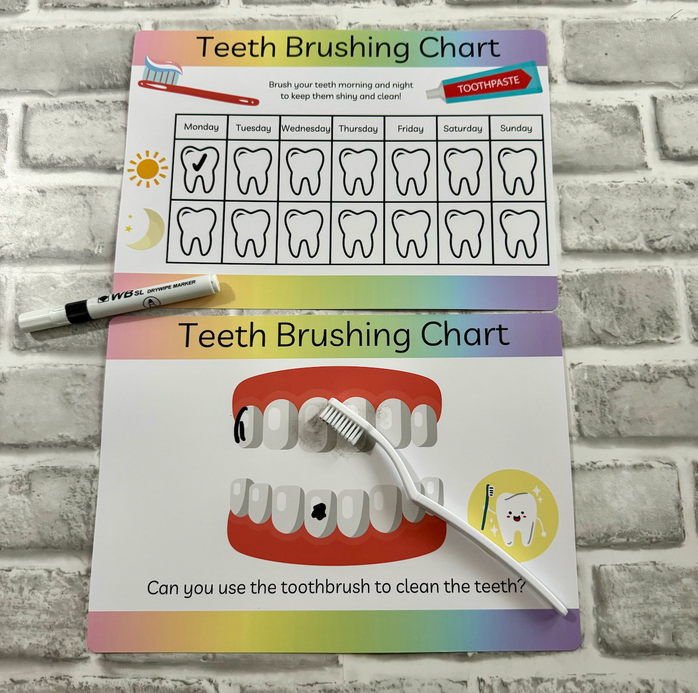 Teeth Brushing Reward Chart & Activity