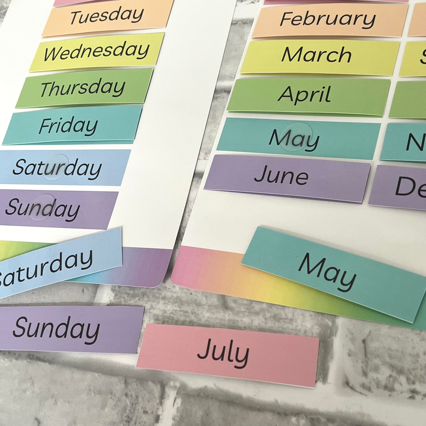 Days of the week & Months of the year Mats